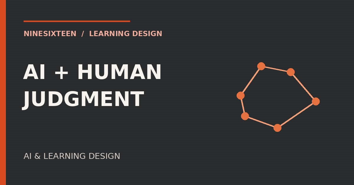 NineSixteen editorial artwork: AI & Learning Design