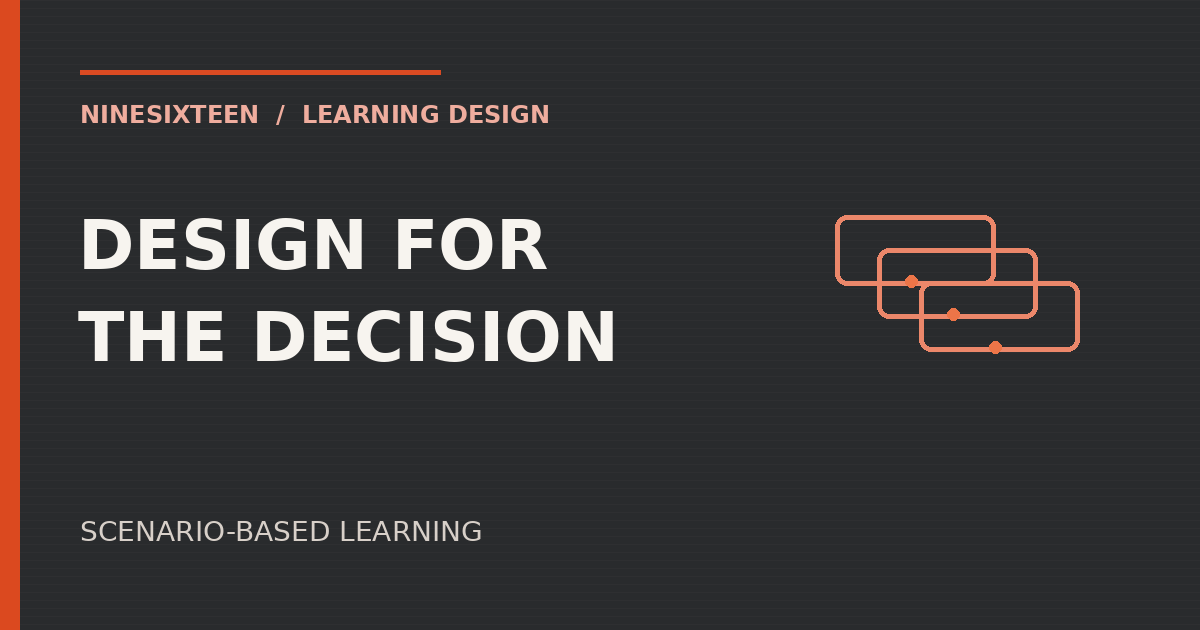 NineSixteen editorial artwork: Scenario-Based Learning